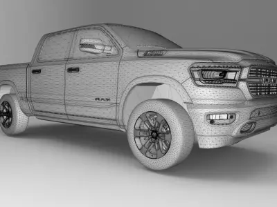 Dodge 1500 Laramie 2019 3D model