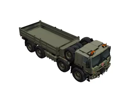 Heavy Military Offroad Truck Tactical Transport Vehicle 3D model
