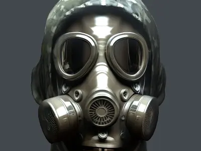 Helmet 3d model military combat Military scifi Low-poly 3D model