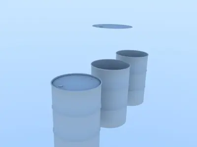 brass barrel Low-poly 3D model
