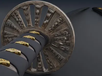 High Quality Realistic Samurai Katana 3D model