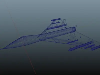 Jet fighter Free low-poly 3D model