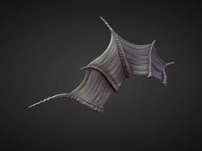 WING44 high poly sculpt 3D model
