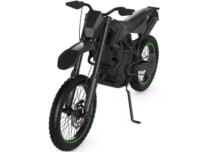Supermoto Motorcycle 3D model get