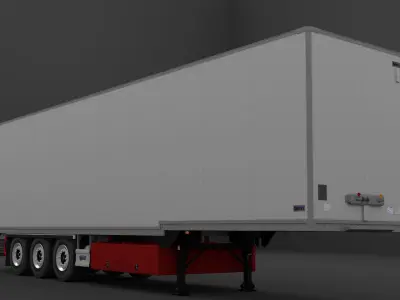 Talson Textile Trailer Low-poly 3D model