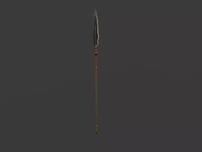 Spear 02 Low-poly 3D model