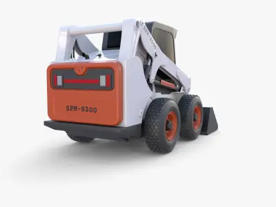 Skid steer loader V3 3D model
