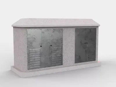 substation transformer   3D model