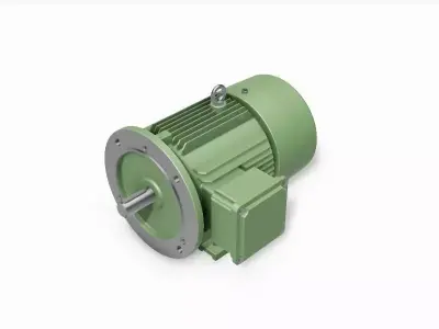 112M B35 Right IEC electric motor - 3D CAD model 3D model