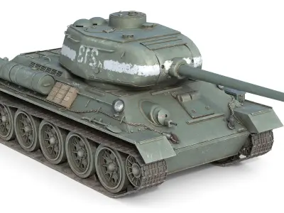 5 Military Vehicles Collection v16 Low-poly 3D model