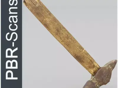 Hammer Middle Poly 3D model