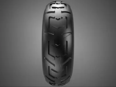 YELLOW WHEEL TREAD TIRE RIM AXLE HUB CART TROLLEY BARROW BEARING 3D model