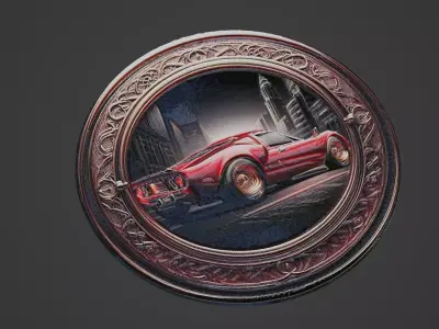 Car Pendant Medallion 3D print model