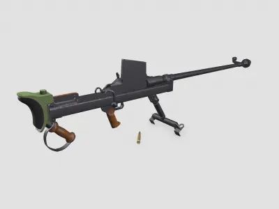 Boys Anti-tank Rifle Low-poly PBR Low-poly 3D model