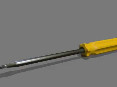 screwdriver Low-poly 3D model 13