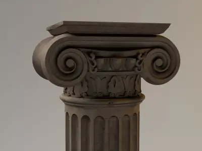 Classical Columns Low-poly 3D model