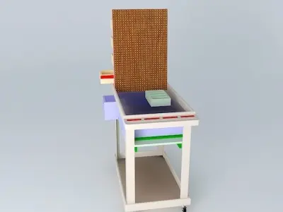 Woodshop Cart Free 3D model