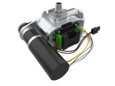 Positive Displacement Pump with Relief Valve 3D model