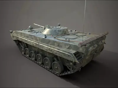 BMP 1 military tank 3D model