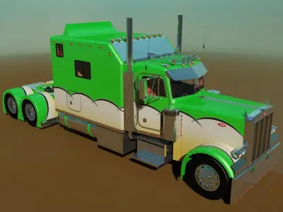 379 Legacy Semi Truck 3D model