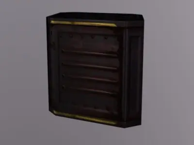 Crane Crate Low-poly 3D model