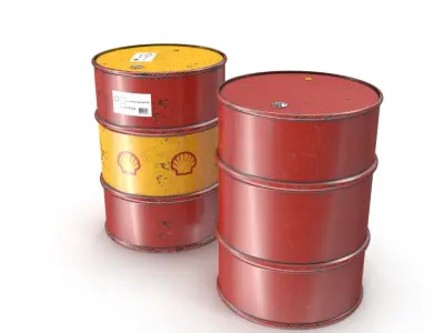 Shell Barrel Collection 3D Model Pack purchase