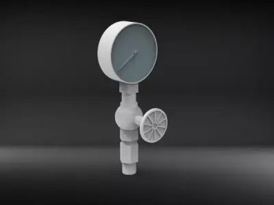 Pressure Gauge 3D print model