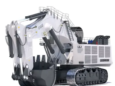 LIEBHERR R996 Backhoe 3D model