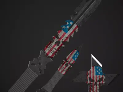 NINJA WEAPONS VOL 1 Free low-poly 3D model