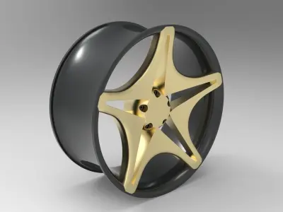 Car Rim 3D model 6