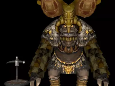 fantasy monster Creature a1 Low-poly 3D model