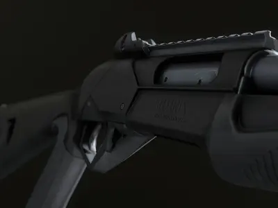FPS Benelli SuperNova Shotgun Low-poly 3D model