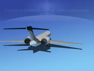 Boeing 717-200 Corporate 4 3D model
