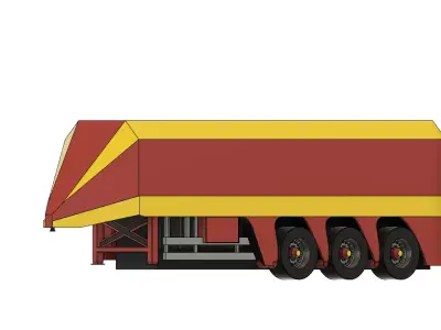 RC AUFLIEGER LKW ANHAENGER TRANSPORTER GLAS SPEZIAL 3D print model