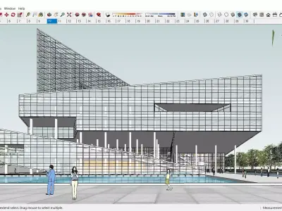 Sketchup Commercial Complex L10 3D model