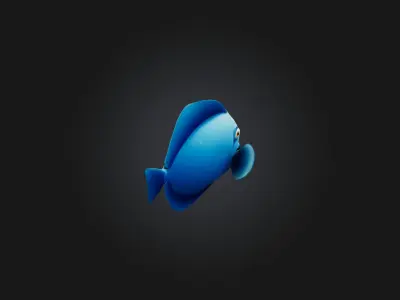 Cartoon Fish 3D model purchase
