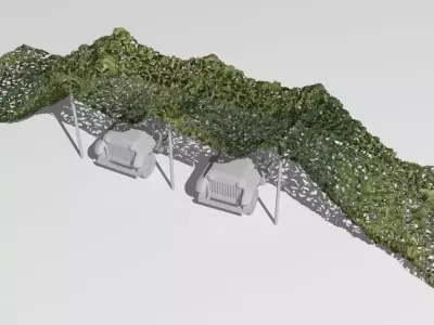 camo net  Low-poly 3D model