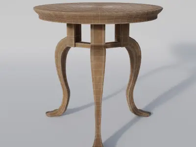 Roman table - Mensa tripens Low-poly 3D model