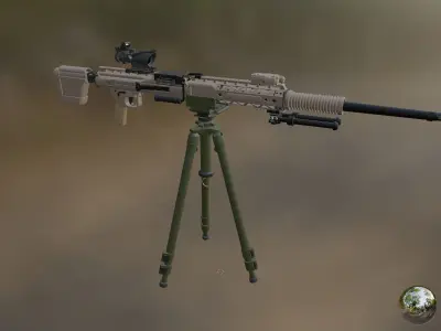 Ohio ordinance Works REAPR Low-poly 3D model