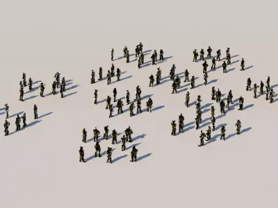 MUTANT CROWD 100 COMPLETE COLLECTION 3D model