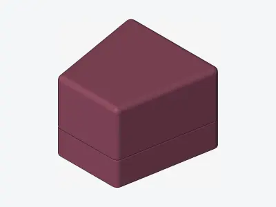 Furniture - Seating - Contemporary - Scoop - Foot Stool Low-poly 3D model