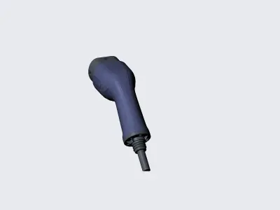 Type2  vehicle connector up to 480V and 16A 3 or 1 phase 3D model