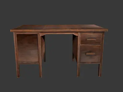 Antique Desk  Low-poly 3D model