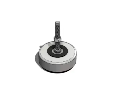 Vibra Stop Tradicional Rosca 1-2pol x 4pol Anti Vibration Damper 3D model
