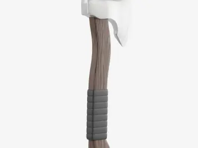 Survival Axe 02 Low-poly 3D model