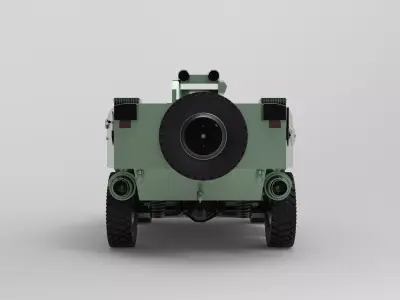 The PARS 4X4  Low-poly 3D model