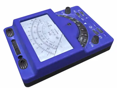 Multimeter T1 Low Poly Low-poly 3D model