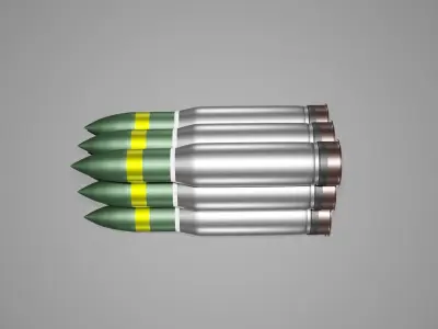 Shells for the tank M1147 Low-poly 3D model