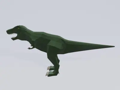 3d low poly T-Rex t - rex Free low-poly 3D model purchase