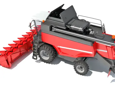Combine Harvester 3D model 21